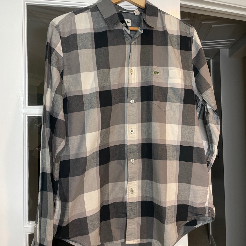 Lacoste button down men’s shirt size large